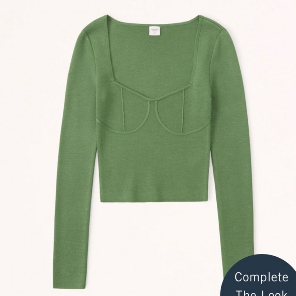 Abercrombie Corset Slim Sweater Top